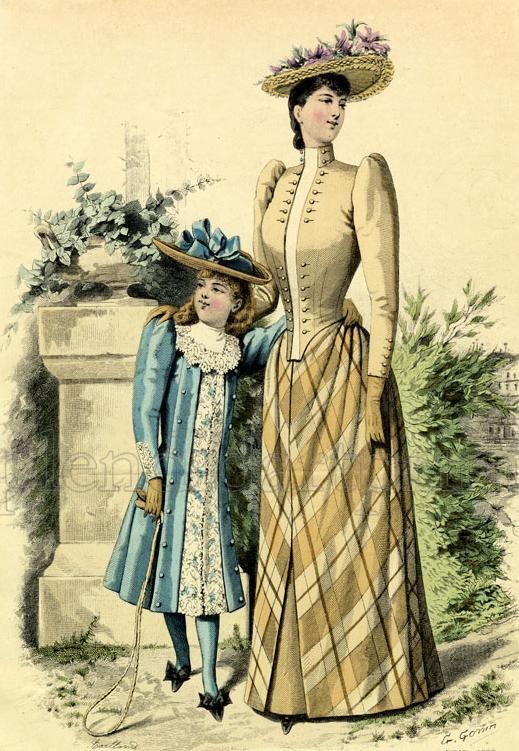 1890 Fashion Plate- Victorian Fashion