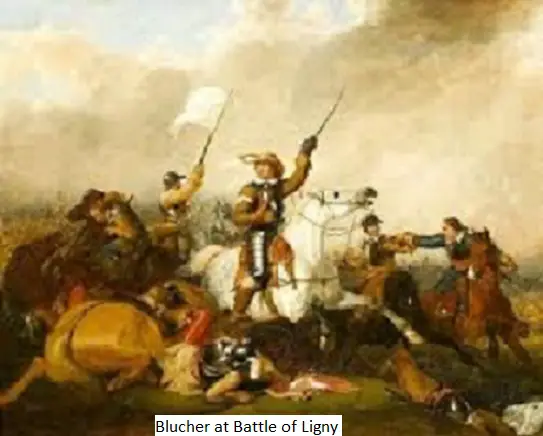 Blucher at Battle of Ligny