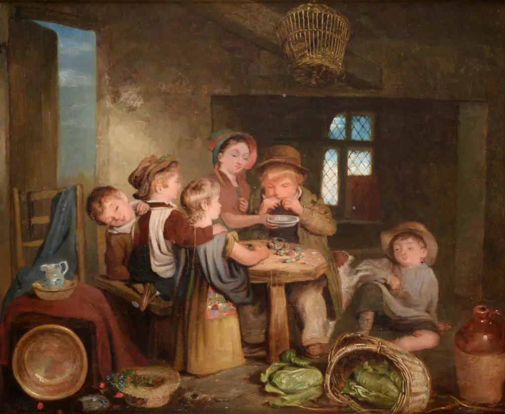 Blowing eggs by William Bromley