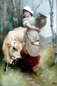 Victorian dairy maid