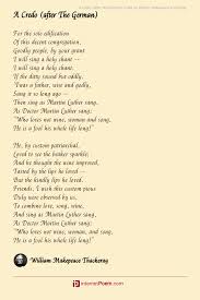 Lyrics of the poem A Credo