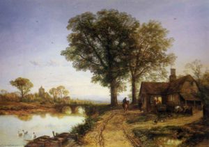 Landscape painting by Thomas Creswick