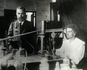 Marie Curie and Pierre Curie