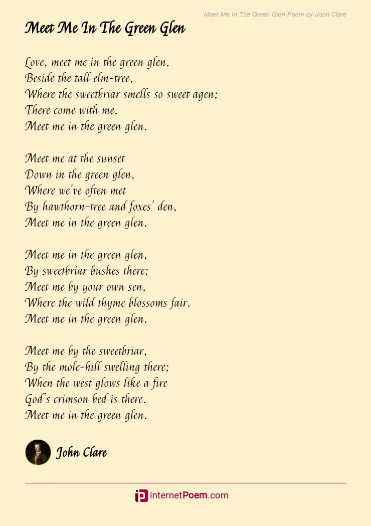 Meet Me in the Green Glen by John Clare Lyrics