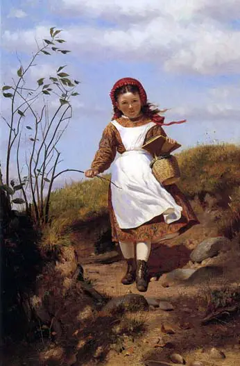 Painting by John A Breezy Morning in 1876