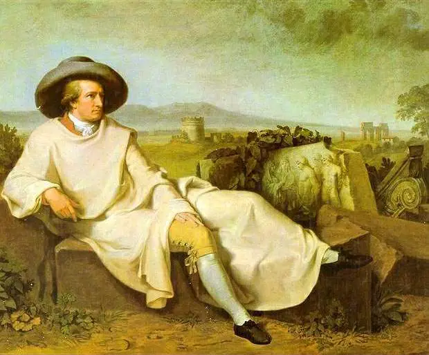 Painting of Young Werther