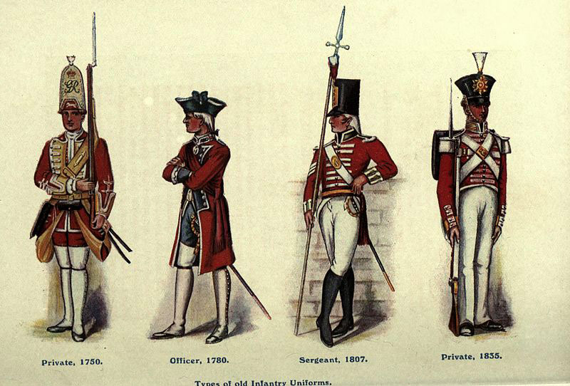 Red Coat Soldiers of British Army