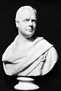 Sir Walter Scott, marble bust by Sir Francis Chantrey, 1828;