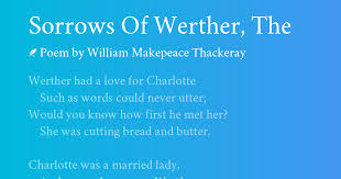 Sorrows of Werther by Thackeray