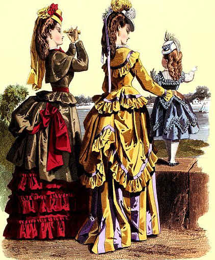 Victorian rich women's clothing