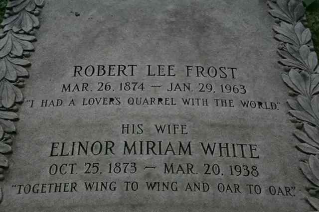 Robert Frost's burial