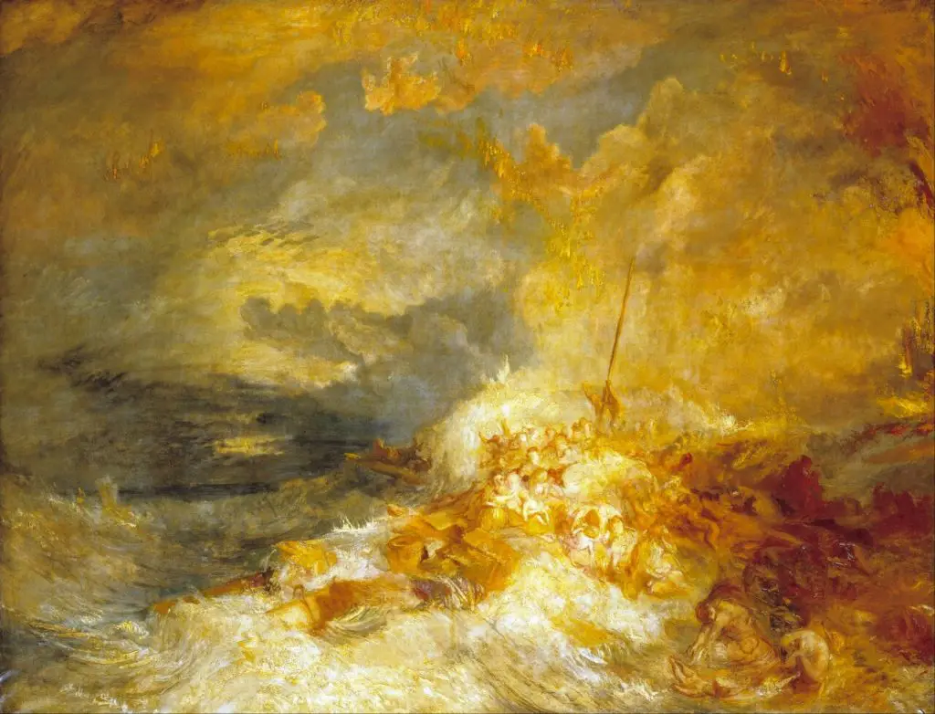 Fire at Sea 1835 JMW Turner