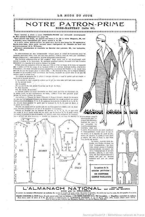 Free Historical dress pattern