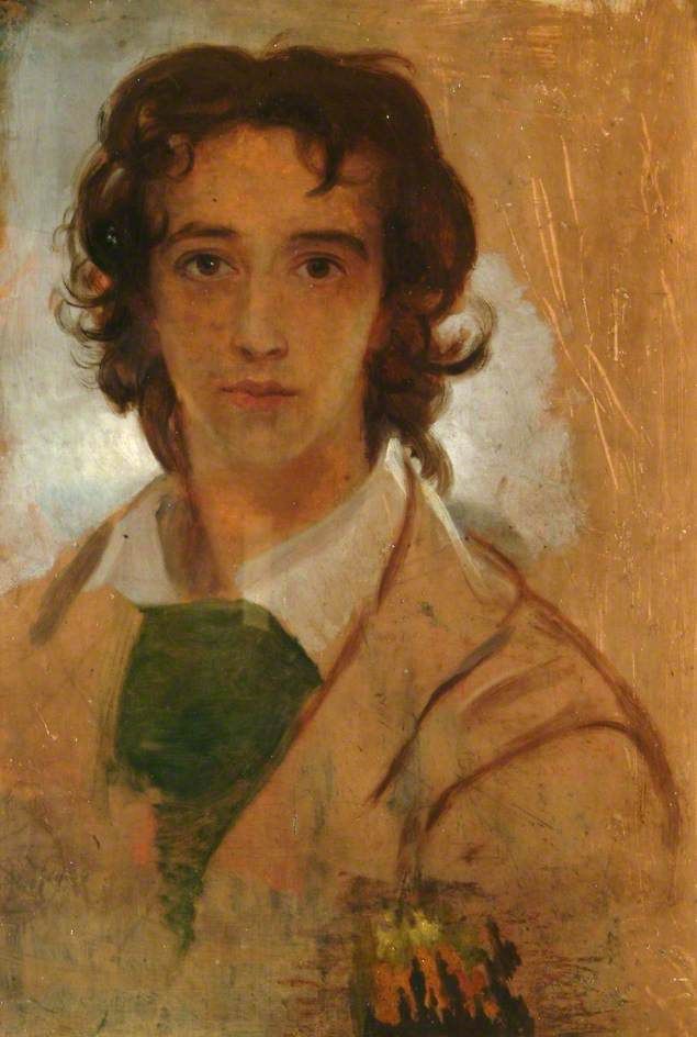 A young portrait of George Frederic Watts at the age of 17
