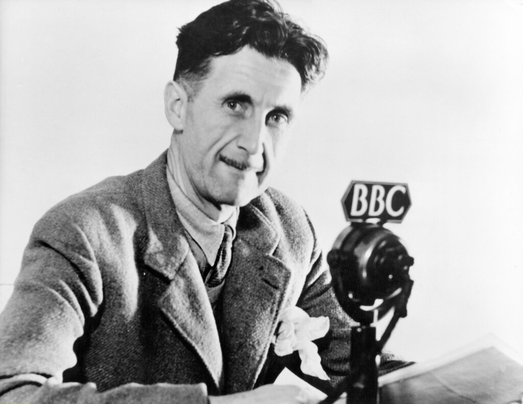 Image of George Orwell in BBC