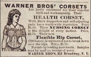 Advert of a health corset