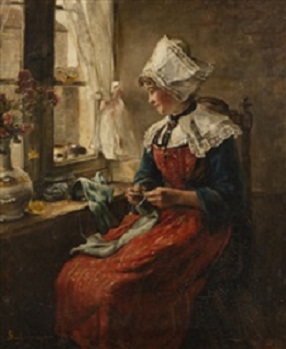 joseph-bail-young-girl-sewing-near-a-window