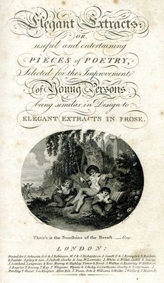 A Georgian Era Poetry Publication