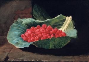raspberries-on-a-leaf-lilly-martin-spencer