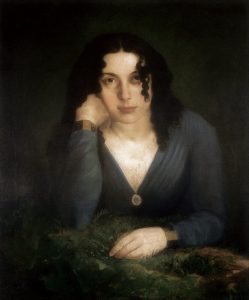 A self-portrait of Lilly Martin Spencer