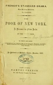 The Poor of New York