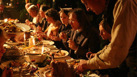 Typical rich Victorian party food