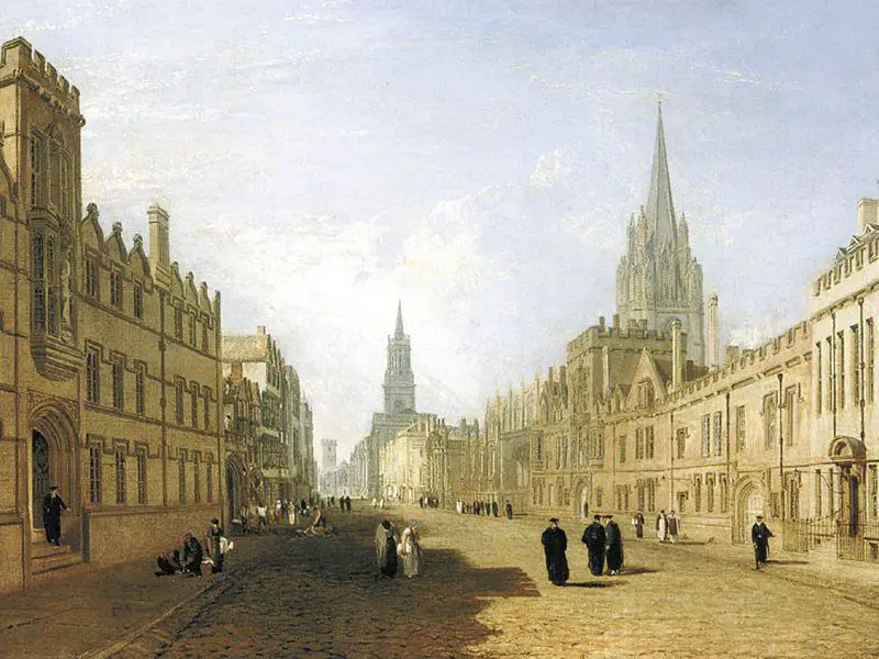 View of the High Street Oxford Ashmolean JMW Turner