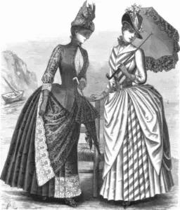 HOOP ERA Victorian-Bustle-Dress