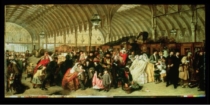 William Powell Frith the railway painting
