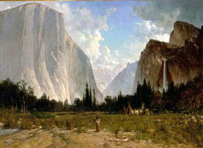 Most of Thomas Hill's works were influenced by the Yosemite Valley and the White Mountains