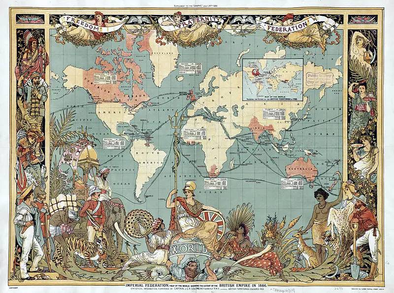 British Empire in 1886
