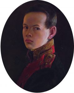 Portrait of the Crown prince Alexander Nikolayevich (1818-1881). Artist: Dawe, George (1781-1829)