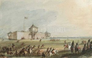 Alfred Jacob Miller: Racing at Fort Laramie