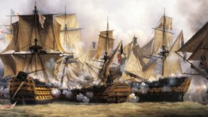 Battle of Trafalgar by Clarkson Stanfield