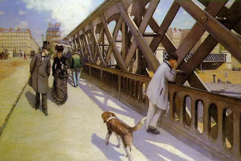 Gustave Caillebotte's the Europe bridge