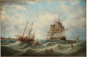 Canvas painting by James Wilson Carmichael