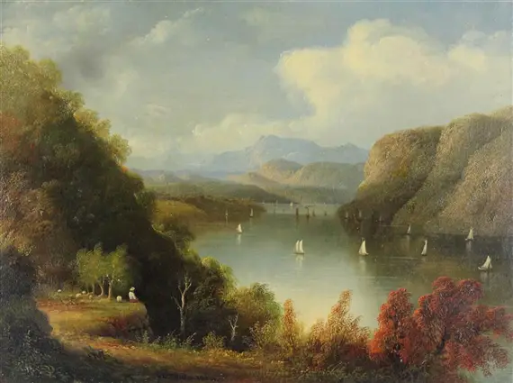 Edmund Coates 'View of the Hudson'