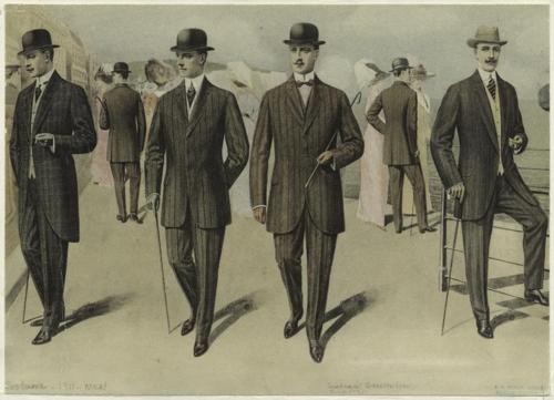 Edwardian times dressing style of men