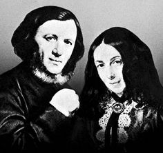 English poets Elizabeth Barrett Browning and Robert Browning