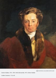 Self portrait by Geddes in 1815