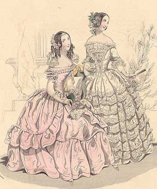 The Bustle Day Dresses -1841