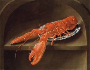 Lobster on a Delft Dish