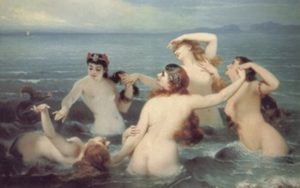 Mermaids Frolicking in the Sea 1883