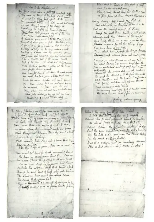 Original manuscript of Ode to the Nightingale