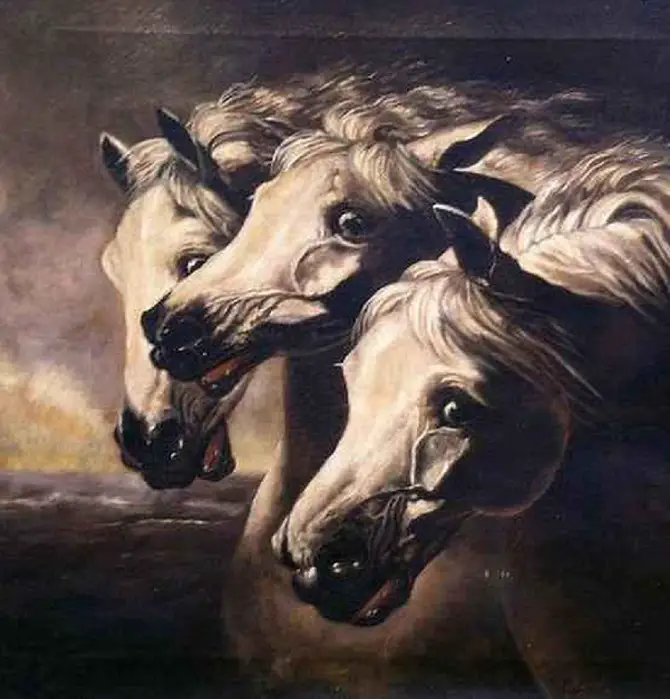 Pharaoh's Horses Oil Painting