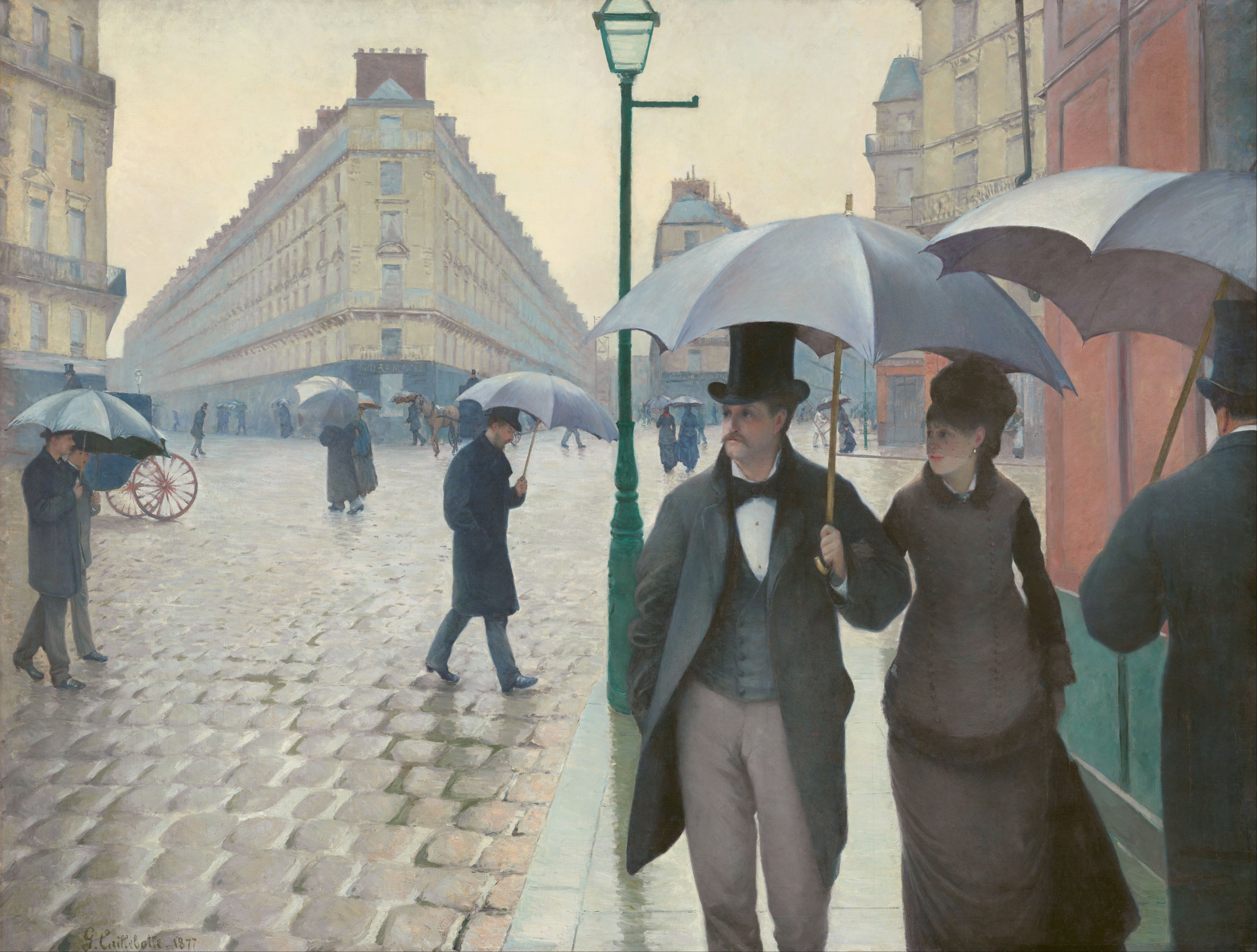 Gustave Caillebotte's rainy day