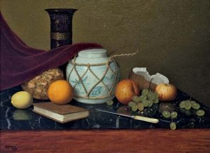 William Michael Harnett's Still life with Ginger Jar