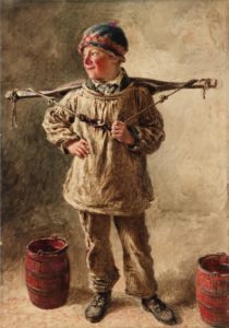 The painting is done by William Henry Hunt " A Water Carrier"