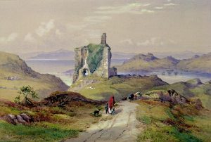 Painting of Thomas Miles Richardson-Tarbert Castle Loch Fyne