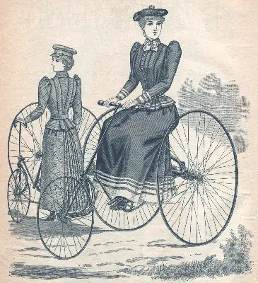 Victorian Era Bicycle Fashion | Victorian Times Bicycle